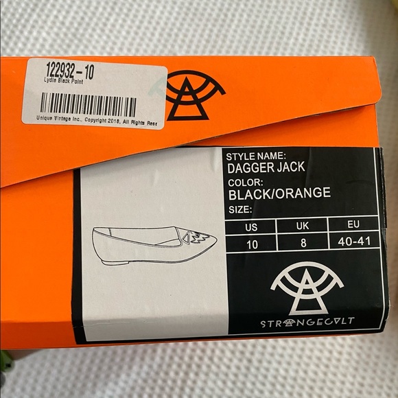 Strange Cvlt Strange Cult Halloween Dagger Jack-O-Lantern Pointed Flats 9 / 10 - Picture 6 of 8